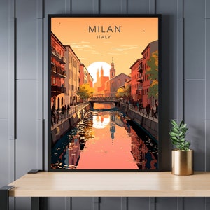 Stampa Milano | Stampa di viaggio a Milano | Navigli da Milano
