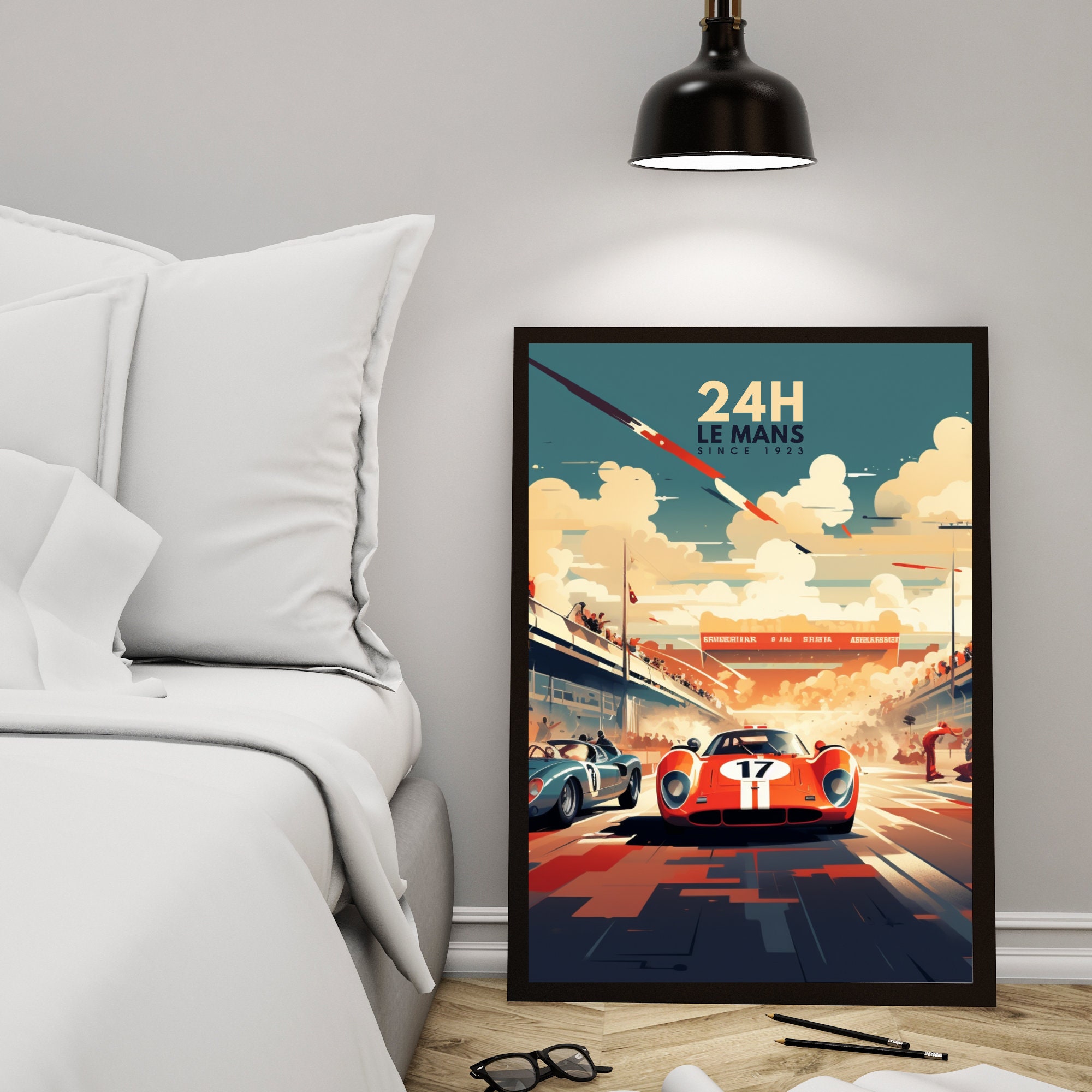 Discover 24H Le Mans Voiture De Sport Affiche