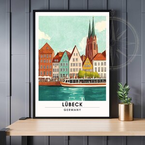 Lübeck Poster | Lübeck, Germany Travel Print