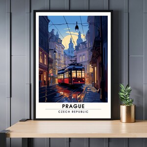 Prague print | prague at night