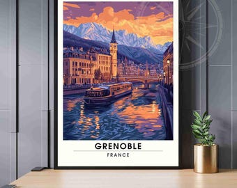 Manifesto di Grenoble | Stampa Grenoble, Francia - Al tramonto