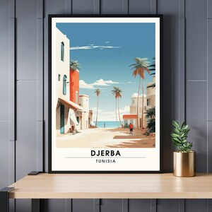 Stampa Djerba | Stampa di viaggio Djerba | Manifesto Tunisia