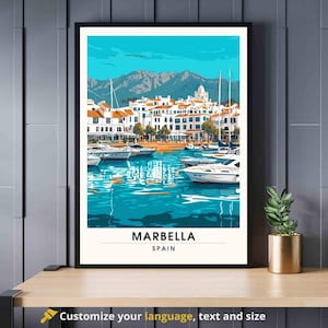 Marbella Poster | Marbella print - Le port