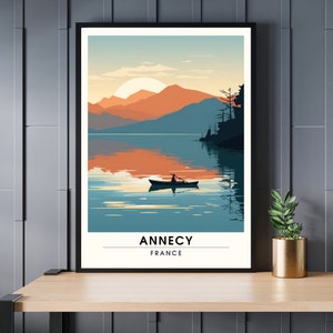 Annecy Print | Annecy Travel Poster | France Travel Poster