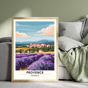 Provence travel print - Provence poster, France