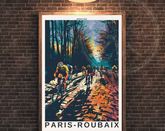 Print Paris- Roubaix | Paris-Roubaix cycling poster