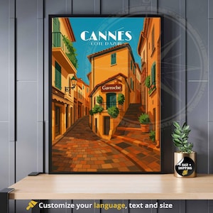 Cannes Poster | Cannes Travel Print | France Poster | Le Suquet (Copy)