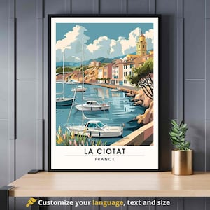 Poster La Ciotat, France - Print La Ciotat - Côte d&#39;Azur
