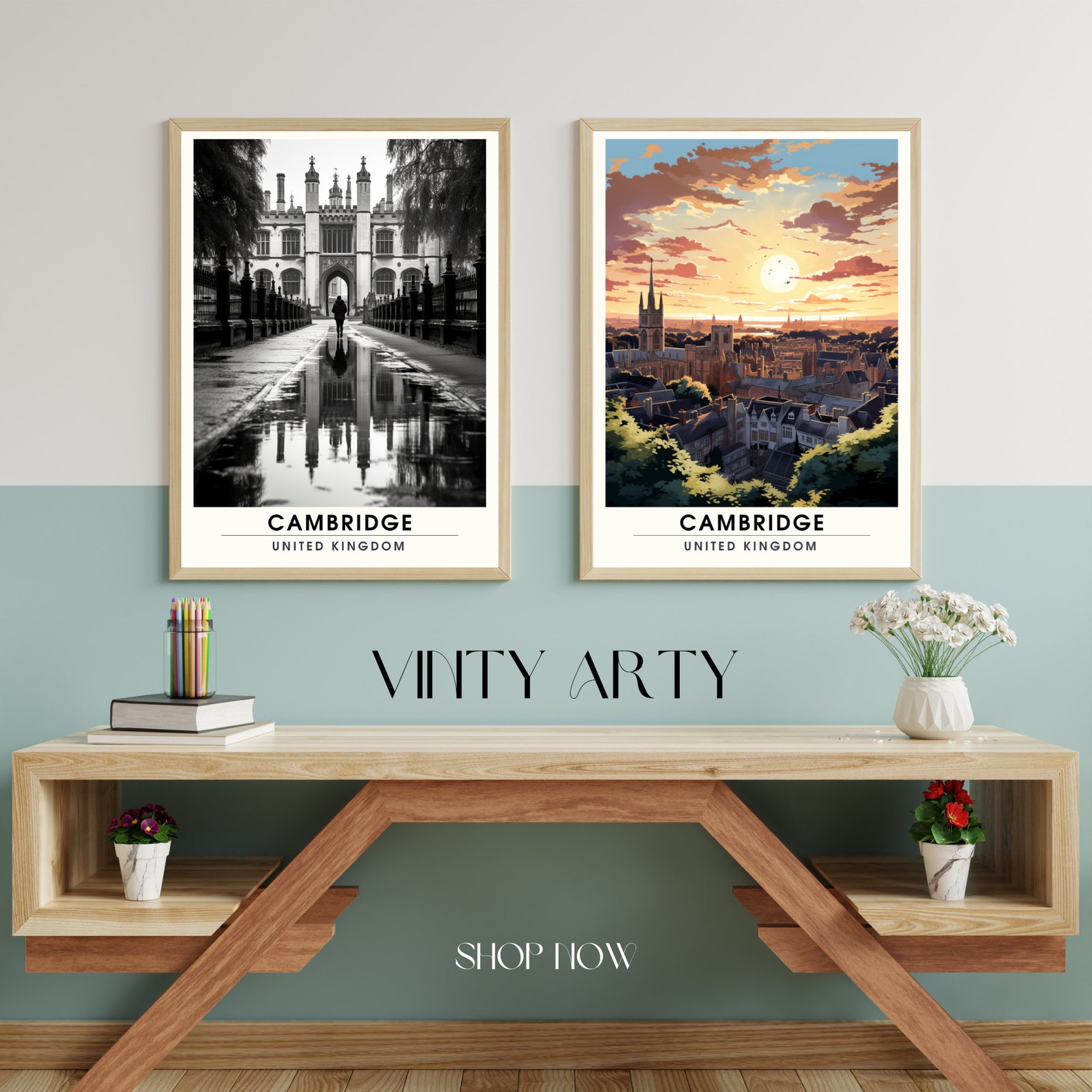 Cambridge Poster | Cambridge Travel Print | Cambridge Print ...