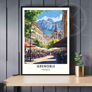 Grenoble Poster | Grenoble print, France