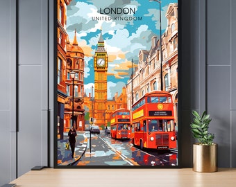 London Poster | London Travel Print | London Print | United Kingdom Poster