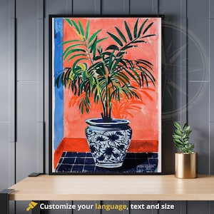 Impresión Matisse | Cartel de Henri Matisse | Inspiración Henri Matisse - Jarrón y planta