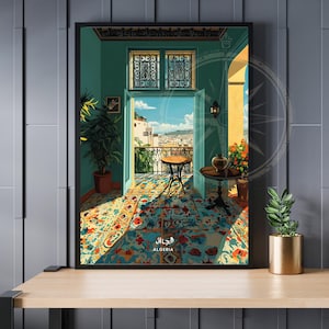 Póster de la Casbah | Póster mural de Argel | Póster de Argelia