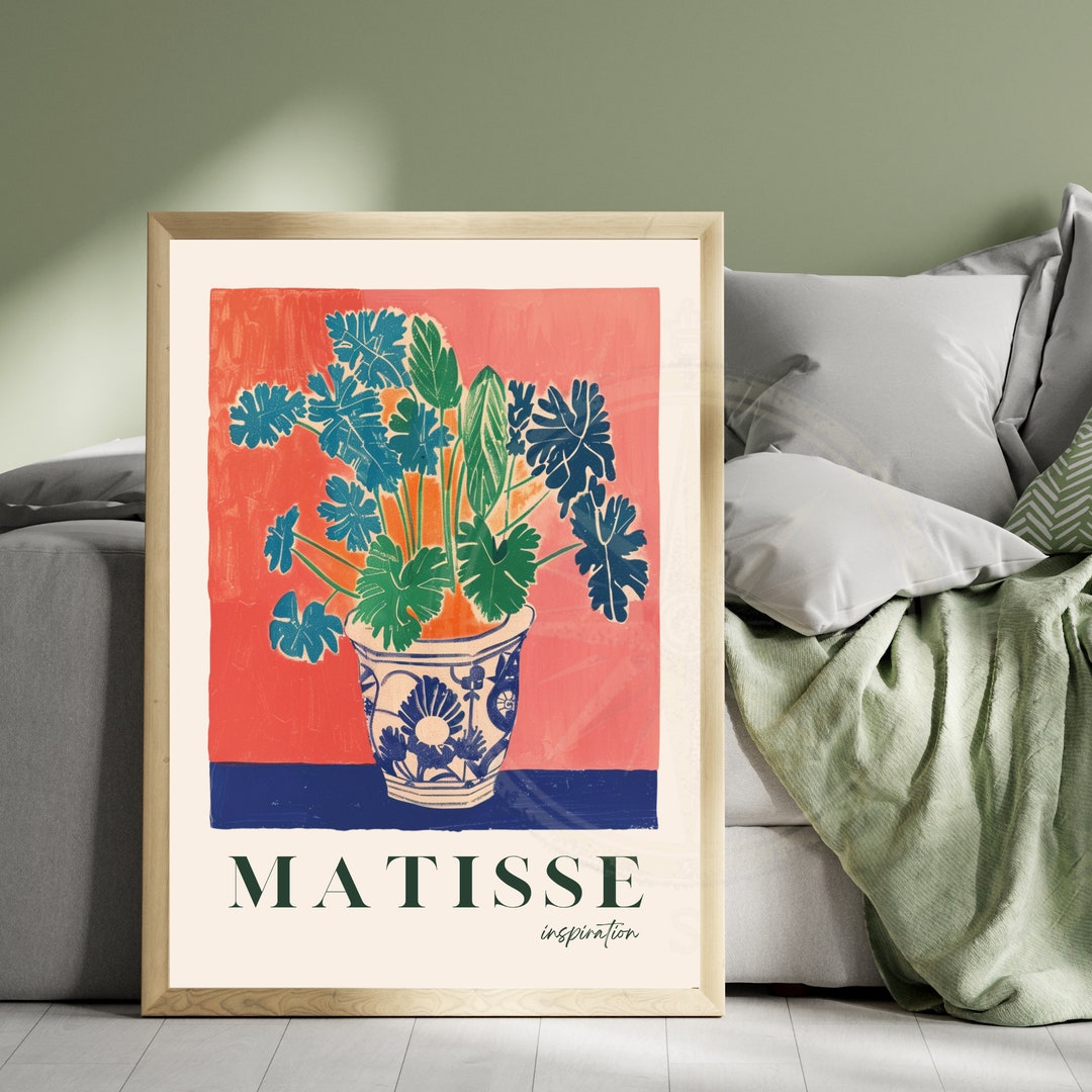 Henri Matisse Inspired Print - Monstera - Etsy