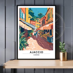 Ajaccio poster | Poster Corsica | Corsican poster