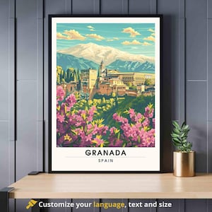 Granaatappelposter | Granada, Spanje Afdrukken