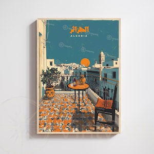 Algeria Poster | Algeria Print | Algiers Poster | Vintage Algiers Poster