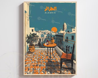 Poster dell'Algeria | Stampa dell'Algeria | Poster di Algeri | Poster d'epoca di Algeri
