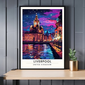 Liverpool Poster | Liverpool Travel Print | Liverpool Print