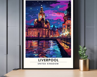Liverpool Poster | Liverpool Travel Print | Liverpool Print