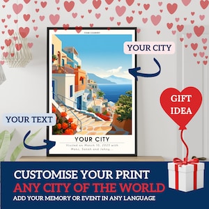 Custom Print | Personalized Travel Poster | Personalized Gift | Unique Gift | Custom Travel Print | Personalized City Poster