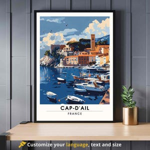 Cartel de Cap-d'Ail, Francia - Impresión de Cap-d'Ail - Cartel de la Costa Azul