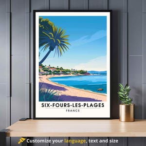 Cartel de Six-Fours-les-Plages, Francia - Impresión de Six-Fours-les-Plages