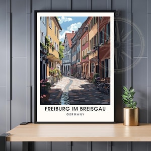 Freiburg im Breisgau Poster | Freiburg im Breisgau Print, Germany | Freiburg im Breisgau Poster