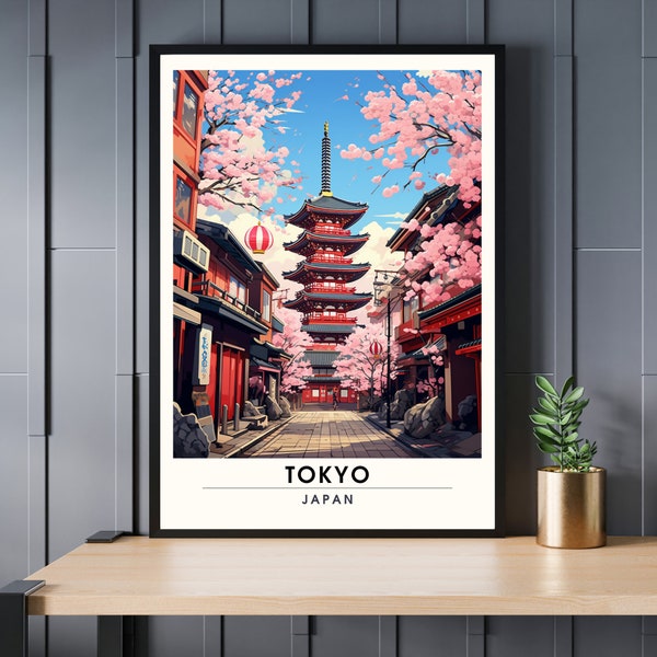 Drucken Tokio, Japan | Tokio-Reiseplakat