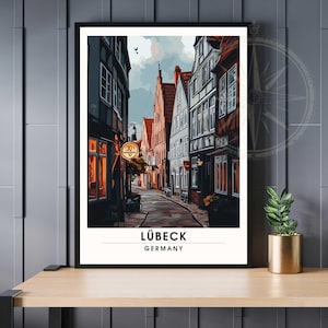 Poster Lübeck | Print Lübeck, Germany