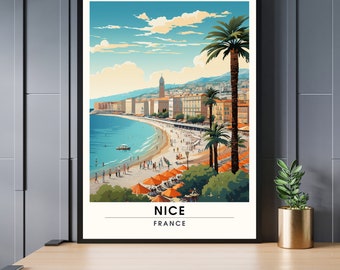 Impression  de voyage Nice | Affiche de voyage Nice | Impression de de voyage Nice , France