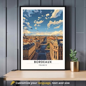 Bordeaux Print | Bordeaux Travel Print | France print