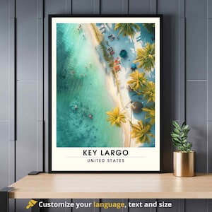 Key Largo Poster | Key Largo Travel Print | Sky view