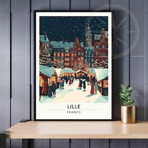 Cartel de Navidad de Lille | Imprenta Lille, Francia