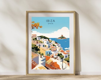 Affiche Ibiza Espagne | impression de voyage Ibiza
