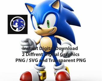 Buy Classic sonic Svg Png online in USA