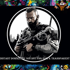 Call of Duty Modern Warfare Transparent PNG Digital Download 