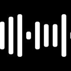 May include: A white Spotify code graphic on a solid black background. The design features the circular Spotify logo icon on the left, followed by a series of vertical bars of varying heights that represent a scannable audio track code.