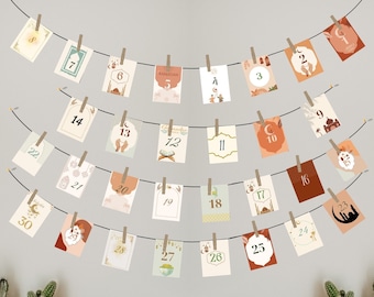 Calendrier Ramadan PDF| Activité Ramadan pour enfants | calendrier de l'Avent Ramadan | Enfants musulmans | Activité d'apprentissage Ramadan