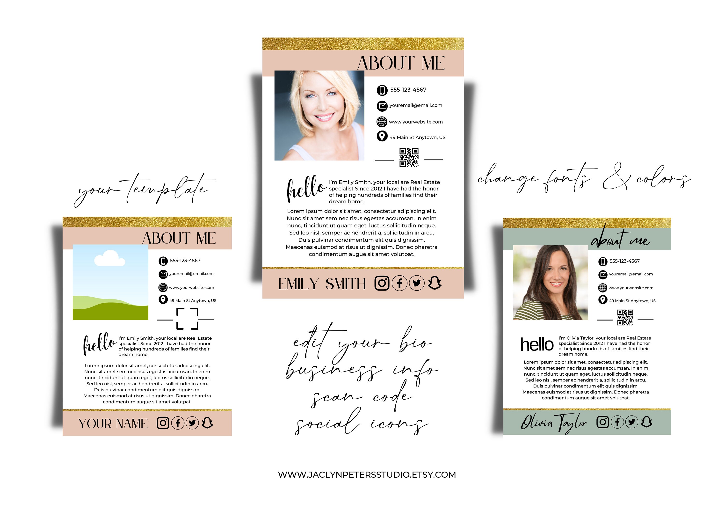 About Me Page Editable Canva Template Real Estate Agent Bio Etsy About Me Page Editable Canva Template Real Estate Agent Bio Etsy