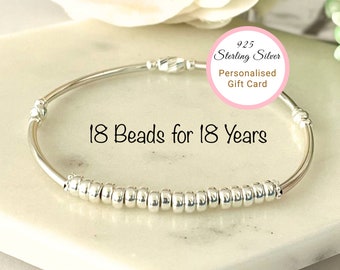 16th 18th 21st Birthday Bracelet Gift for Her Sterling Silver Minimalist Bracelet for Daughter Birthday Jewellery