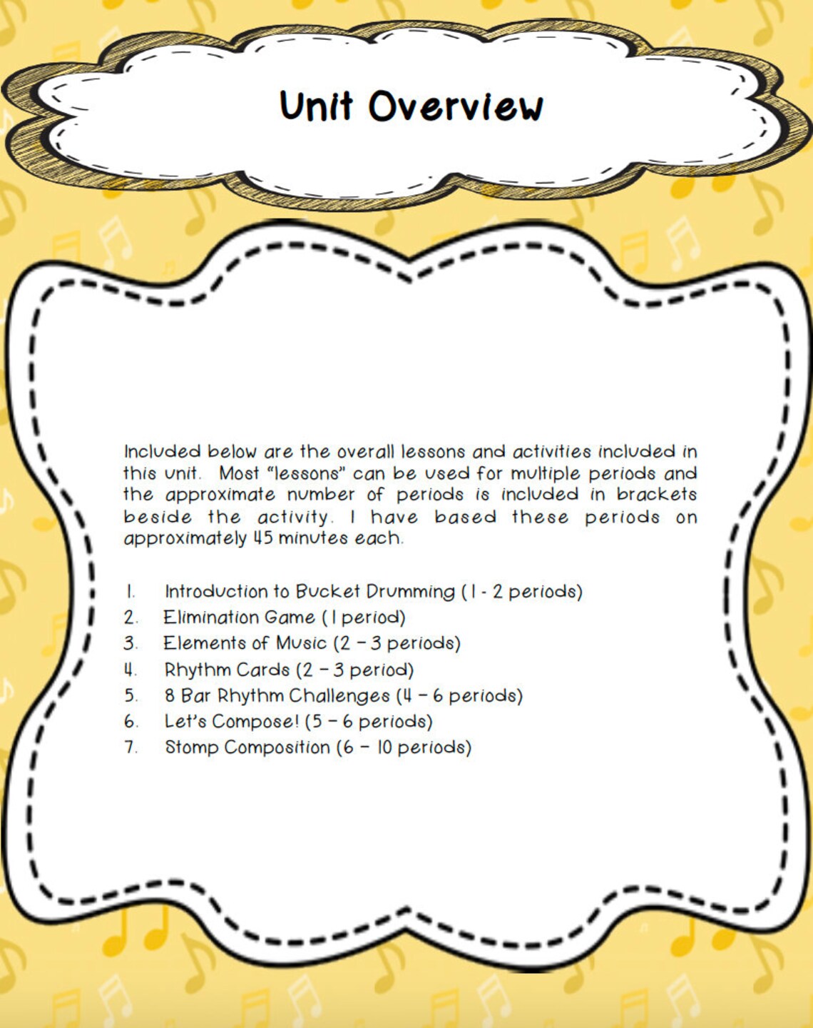 Bucket Drumming Unit music Teaching Resource Etsy