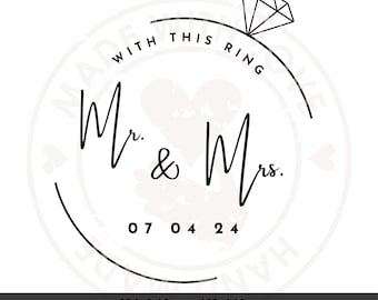 Med denna ring SVG: Alla hjärtans dag förlovningsdesign (digital nedladdning)