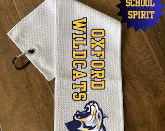 Personalized Team Mascot Waffle Towel, Coaches Gift