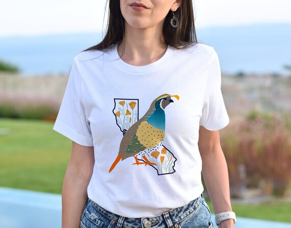 California Poppy Quail Tee California Poppy Quail Tee