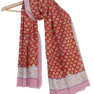 Indian Handmade Cotton Beach Wrap Block Print Sarong Bohemian Pareo Fashion Gift