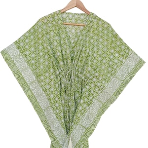 Soft Cotton Kaftan Free size kaftan Indian Handmade Women's Kaftan Caftan Maxi Dress, Loungewear, Sleepwear Gift For Her