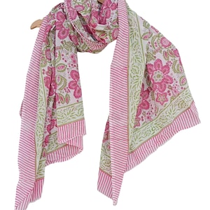 Jaipuri Scarf Cotton Handmade Beach Wrap Sarong Indian Hand Block Print Beach Sarongs Soft Summer Pareo Women Party Wear Pareo