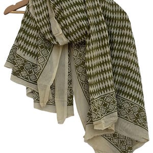 Cotton Beach Sarong Indian Hand Block Print Beach Sarongs Soft Voile Fabric Summer Pareo Gift for Her Scarves for Women