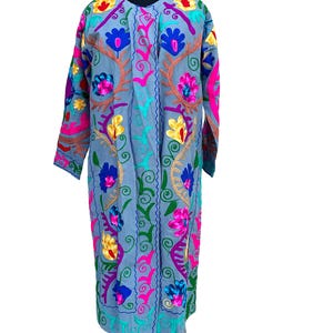 Embroidery Coat Winter Wear Long Coat For Women TNT Fabric Jacket Long Vintage Jacket Bohemian Style Coat Handmade Long Jacket